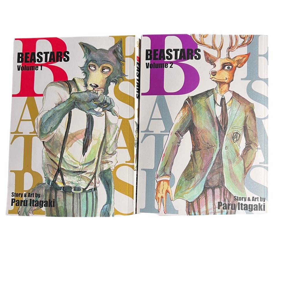 VIZ Media Beastars Manga Volumes 1-2 English Paperback Excellent Paru Itagaki